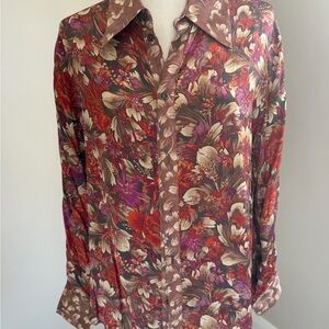 Tell Your Friends | silky blouse | size small